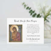 キリスト新郎正教会キリスト教会の葬儀 サンキューカード (スタンド正面)