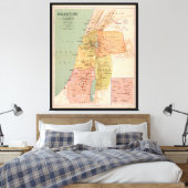 キリスト時代のパレスチナの地図（紀元前70年） キャンバスプリント (インサイチュ (寝室))