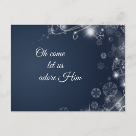 キリスト来教の聖降誕祭を祝おう シーズンポストカード
