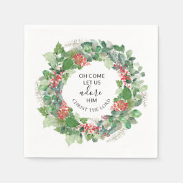 キリスト来教の聖降誕祭を祝おう スタンダードカクテルナプキン