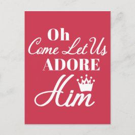 キリスト来教の聖降誕祭を祝おう ポストカード