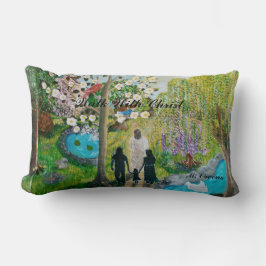 キリスト枕で歩く ランバークッション