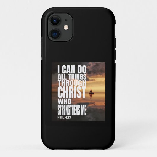 キリスト様によって強くされるのであれば何事もできる Case-Mate iPhoneケース (裏面)