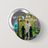 キリスト標準ボタンを使用して歩く 缶バッジ (正面&裏面)