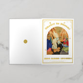 キリスト正統復活祭の復活 箔シーズンカード (外側レイダウン)