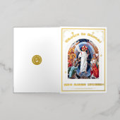 キリスト正統復活祭の復活 箔シーズンカード (外側レイダウン)