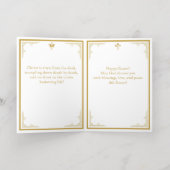 キリスト正統復活祭の復活 箔シーズンカード (内側レイダウン)