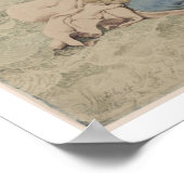 キリスト歩くの水のスケッチ(紙の場合はc) ポスター (角)