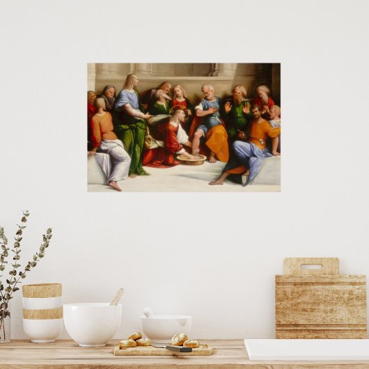 キリスト洗浄足 – ガロファロファインアートポスター ポスター (キッチン)