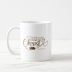 キリスト無しでは意味のないクリスマス11オズ コーヒーマグカップ