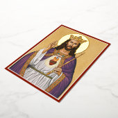 キリスト王 箔招待状 (回転した状態)