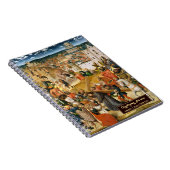 キリスト磔刑　十字架を担ぐキリスト　アート　ゴールド　モノグラム　スケッチ ノートブック (右側)