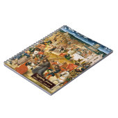 キリスト磔刑　十字架を担ぐキリスト　アート　ゴールド　モノグラム　スケッチ ノートブック (左側)