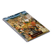 キリスト磔 Vintage Art ゴールドモノグラム ノートブック (右側)