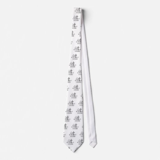 キリスト私が立てる無地のな石 ネクタイ (正面)