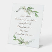 キリスト結婚の愛の一統一されたつ 台座サイン (正面)