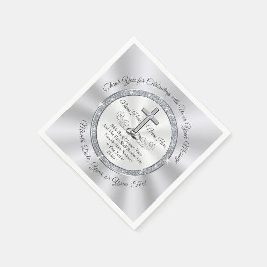 キリスト結婚教のテーマアイディア、クリスチャンの結婚 スタンダードカクテルナプキン (角)