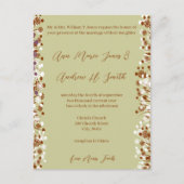 キリスト結婚教の自然愛は決して失敗しない インビテーションポストカード (正面)