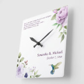 キリスト結婚教時計 – ソロモンの歌 スクエア壁時計 (傾斜)