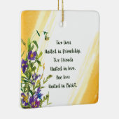 キリスト統一された引用文の愛感動的一 セラミックオーナメント (右)