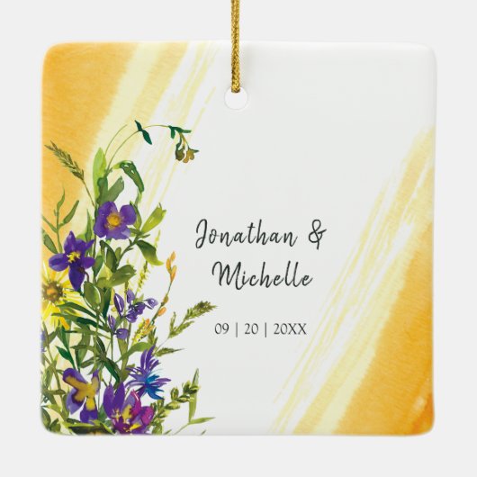 キリスト統一された引用文の愛感動的一 セラミックオーナメント (裏面)