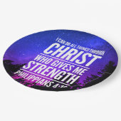 キリスト聖書の一節を通して、私は全てのことができる ペーパープレート (アングル)