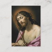 キリスト葬式の情熱フォト祈りの言葉カード プレイスカード (正面)