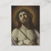 キリスト記念写真の情熱祈りの言葉カード プレイスカード (裏面)