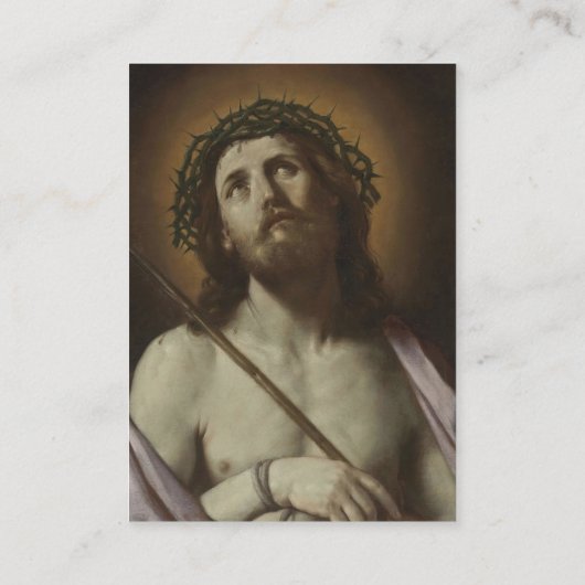 キリスト記念写真の情熱祈りの言葉カード プレイスカード (裏面)