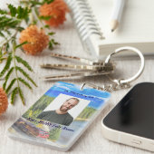 キリスト記念列車 鉄道 トラム レールウェイ キーホルダー (正面右)