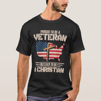 キリスト誇りを持った教の退役軍人と賛美する Tシャツ