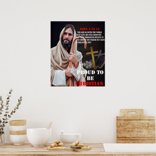キリスト誇りを持った教徒になる ポスター (キッチン)