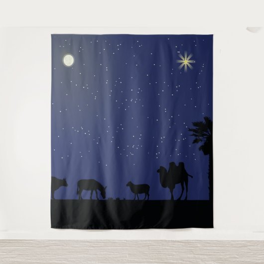 キリスト誕生の場面 背景装飾またはクリスマス劇 タペストリー (正面)