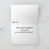 キリスト誕生クリスマス カード (内部)