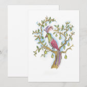 キリスト誕生日の12日 招待状 (正面/裏面)