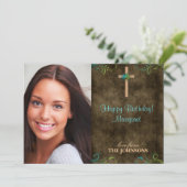 キリスト誕生日パーティーの写真 私はすべてのことができます 招待状 (スタンド正面)