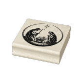 キリスト誕生 赤ちゃんイエス クリスマスカード ラバースタンプ (スタンプ)