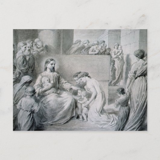 キリスト賛美の小さな子供 ポストカード (正面)