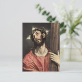 キリスト運の十字架エルグレコのはがき ポストカード (スタンド正面)