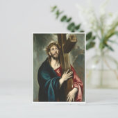 キリスト運の十字架エル・グレコ ポストカード (スタンド正面)