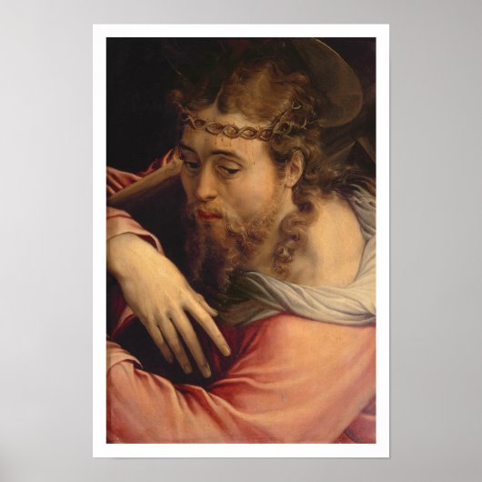 キリスト運の十字架1540年～45年(油パネル) ポスター (正面)