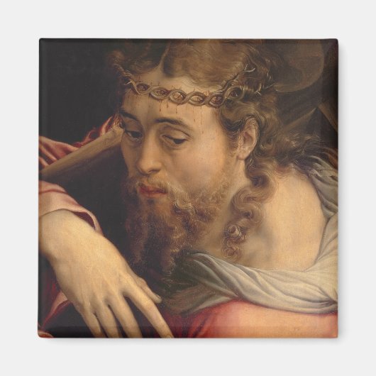 キリスト運の十字架1540年～45年(油パネル) マグネット (正面)