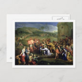 キリスト運の十字架1684年(キャンバス上の油) ポストカード (正面/裏面)