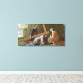 キリスト運の十字架C.1651 キャンバスプリント (インサイチュ (ウッドフロア))