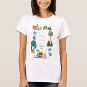キリスト降生のシーン宗教的デザイン  Tシャツ (正面)