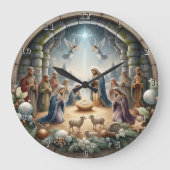 キリスト降生の天使の星 ラージ壁時計 (正面)