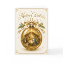 キリスト降生クリスマスカード