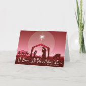 キリスト降誕のシーン O Come Let Us Adore Him クリスマス (正面)