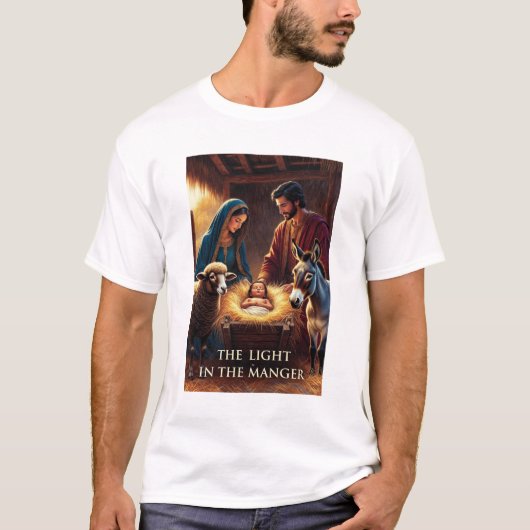 キリスト降誕マネージャーTシャツ Tシャツ (正面)