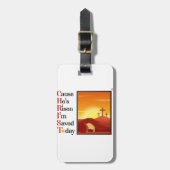 キリスト頭字語エアフレザー ラゲッジタグ (正面縦)